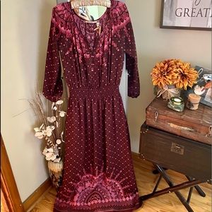 NWT Fall is welcome 🍁🍂🍃🍁 w/ Chelsea & Violet Dress Maxi Dress Boho Style.